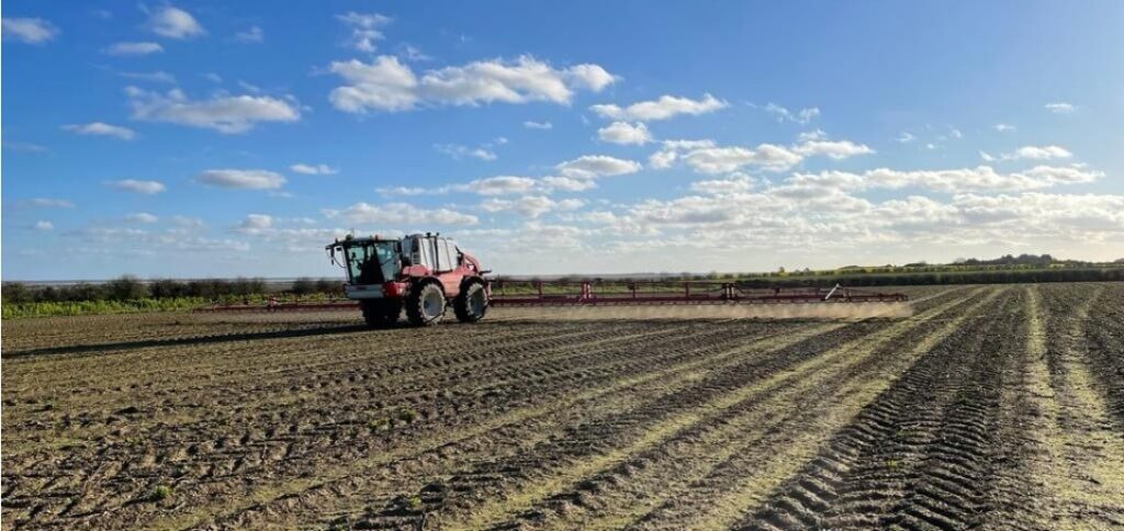 Harvester on Farm